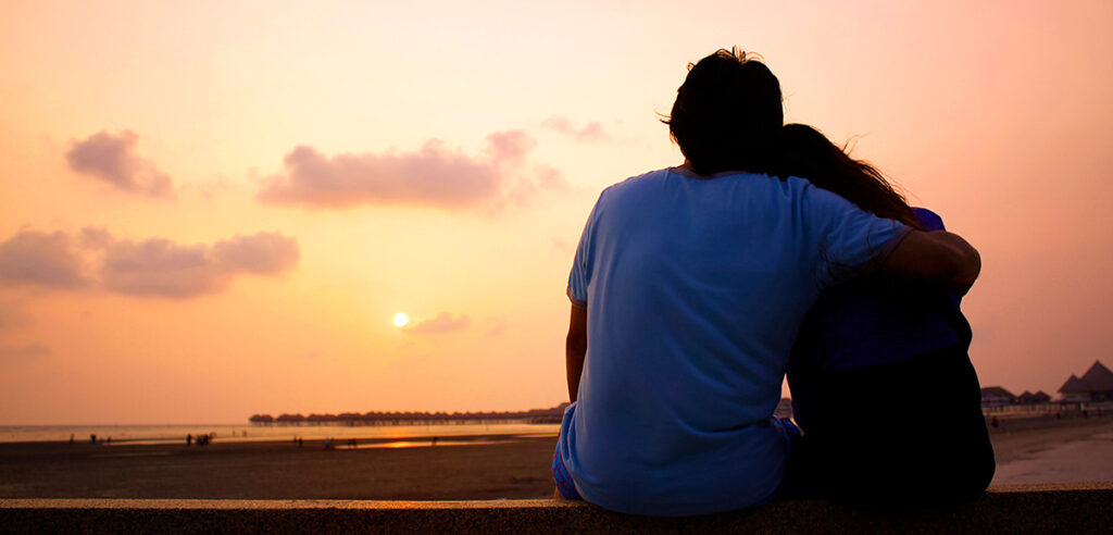 couple at sunset